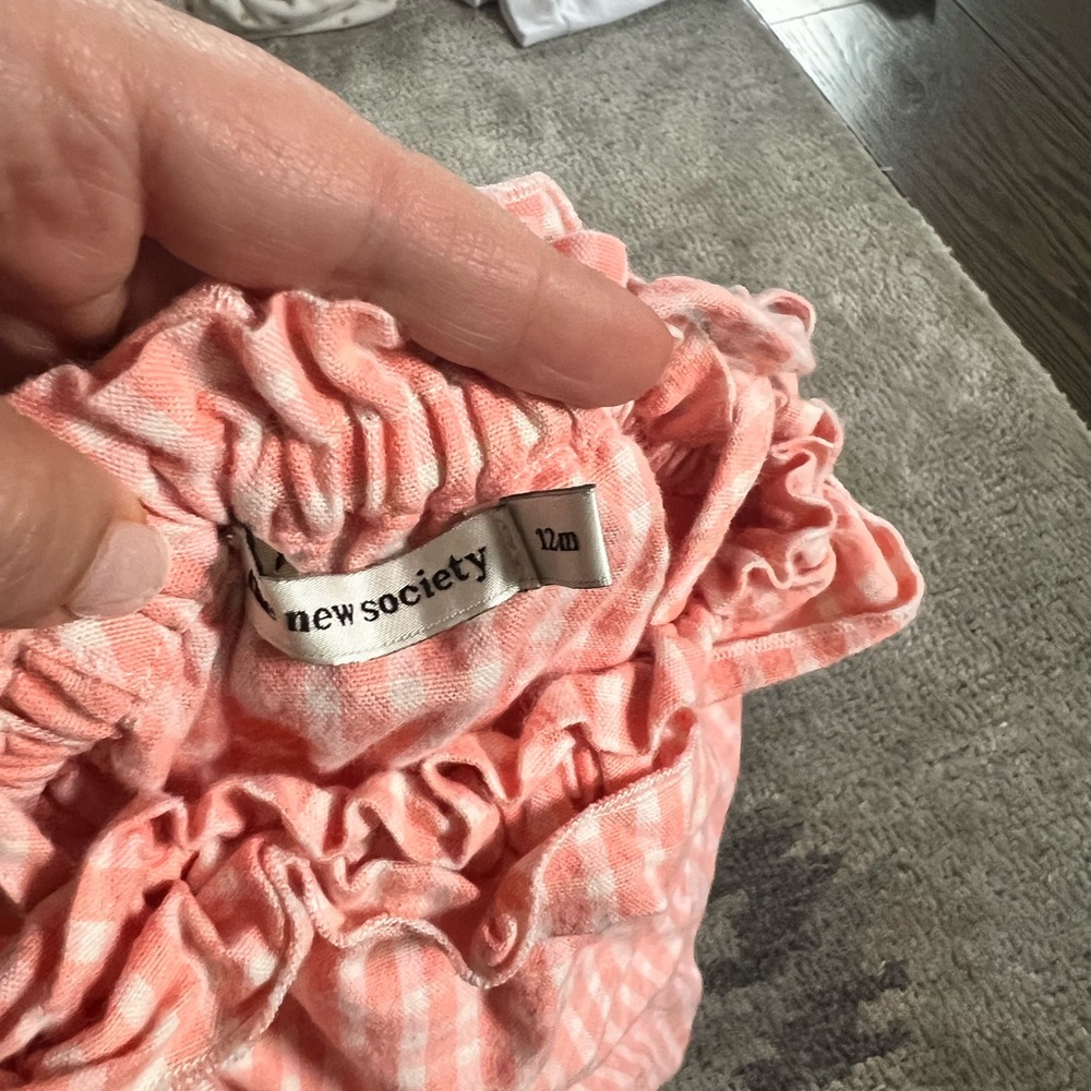 Cute gingham onesie